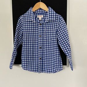 Cat & Jack Gingham Button Down Shirt